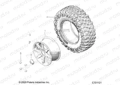 WHEELS | WHEELS, REAR - G20GMD99AP/AG/BP/BG (C701121)