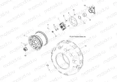 WHEELS | WHEELS, REAR - R13VH57FX (49RGRWHEELRR12RZR570I)
