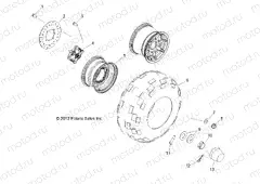 WHEELS | WHEELS, REAR - R13WH50AG/AH/AR/AX (49RGRWHEELRR13500CREW)