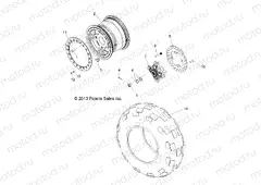 WHEELS | WHEELS, REAR - R13XT9EAL (49RGRWHEELRR13JAGX)