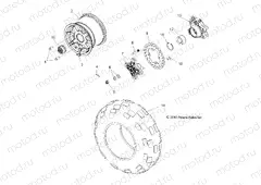 WHEELS | WHEELS, REAR - R13XT9EFX (49RGRWHEELRR11RZR875)