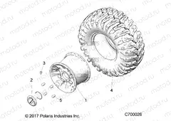 WHEELS | WHEELS, REAR - R19RRB99A9 (C700026)