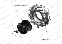 WHEELS | WHEELS, REAR - R20RRM99AL (C700249-2)
