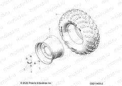 WHEELS | WHEELS, REAR TIRE - A23SEA57F1/T57C1/C2/F1 (C0211403-2)