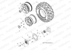 WHEELS | WHEELS, REAR - Z15VAE87AK/AS/AI/AN/X87AL (49RGRWHEELRR15Z900AL)