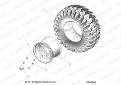 WHEELS | WHEELS, REAR - Z20A5A87B2/E87BP/BK/BX (C700500)