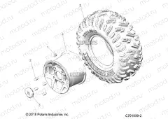 WHEELS | WHEELS, REAR - Z20A5K87BG (C701009-2)