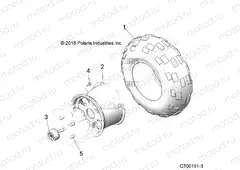WHEELS | WHEELS, REAR - Z20CHE57AM (C700191-3)