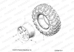 WHEELS | WHEELS, REAR - Z20R4B92AC/BC/AR/BR/D92AC/BC/AR/BR (C0704172-1)