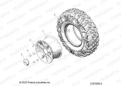 WHEELS | WHEELS, REAR - Z21R4F92AH/BH (C701285-2)