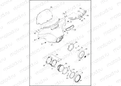 WINDSHIELD, FAIRING AND HEADLAMP