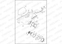 WINDSHIELD, FAIRING AND HEADLAMP