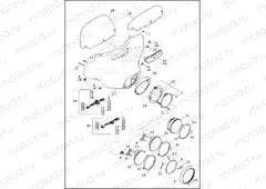 WINDSHIELD, FAIRING AND HEADLAMP - FLHTCU, FLHTK, FLHTKL, FLHX AND FLHXS (1 OF 2)
