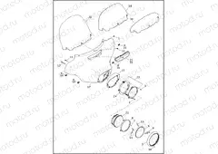 WINDSHIELD, FAIRING AND HEADLAMP - FLHTP