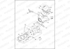WINDSHIELD, FAIRING & HEADLAMP - 1995 FLHT