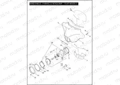 WINDSHIELD, FAIRING & HEADLAMP - FLHT MODELS
