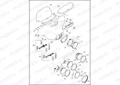 WINDSHIELD, FAIRING & HEADLAMP - FLHTCU/L, FLHTK/L, FLHX & FLHXS (1 OF 2)