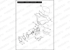 WINDSHIELD, FAIRING & HEADLAMP - FLHTP