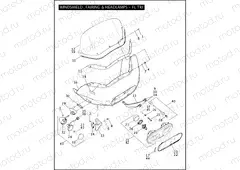 WINDSHIELD, FAIRING & HEADLAMPS - FLTRI