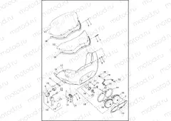 WINDSHIELD, FAIRING & HEADLAMPS - FLTRU & FLTRX
