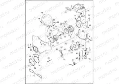 WINDSHIELD FAIRING & LAMPS - FLHTP (1 OF 2)
