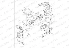WINDSHIELD FAIRING & LAMPS - FLHTP (1 OF 2)
