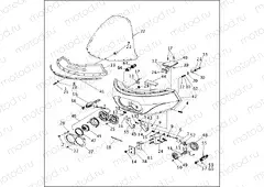 WINDSHIELD, FAIRING & LAMPS - FLTCU & FLTCUI (2 OF 2)