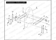 WINDSHIELD - FLHPI & FLHPEI