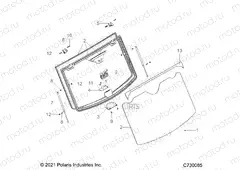 WINDSHIELD | WINDSHIELD, TIP OUT - R20RRY99A9/AA/AF/AP/AX/B9/BA/BF/BP/BX (C730085)