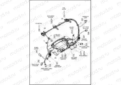 WIRING HARNESS, FAIRING - FLHTCUTG (HDI, ENGLAND, CHINA)