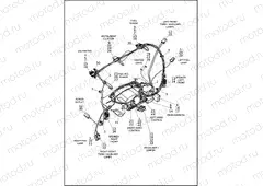 WIRING HARNESS, FAIRING - FLHTK