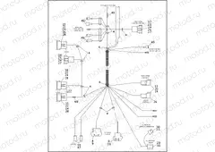 WIRING HARNESS, INTERCONNECT - FLHT - 1995 (1 OF 2)