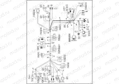 WIRING HARNESS, INTERCONNECT - FLHT - 1996 (1 OF 2)