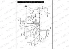 WIRING HARNESS, INTERCONNECT - FLHT MODELS