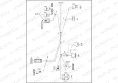 WIRING HARNESS, INTERCONNECT - FLHTP WINDSHIELD MODELS (1 OF 2)