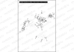 WIRING HARNESS, MAIN - 883L/N/R, 1200C/CP/N/V/X (3 OF 3)