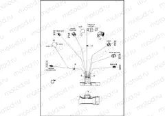 WIRING HARNESS, MAIN, ABS (FAIRING MODELS) - FLHTCU & FLHTK (3 OF 8)