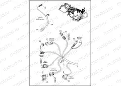 WIRING HARNESS, MAIN, ABS - FLHX, FLHXS AND FLHXST (10 OF 10)