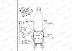 WIRING HARNESS, MAIN, ABS - TWIN CAM 103⢠- FXST, FLSTC, FLSTF, FLSTN & FLSTFB (3 OF 5)
