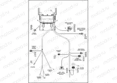 WIRING HARNESS, MAIN, ABS - TWIN CAM 103⢠- FXST, FLSTC, FLSTF, FLSTN & FLSTFB (4 OF 5)
