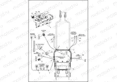 WIRING HARNESS, MAIN, ABS - TWIN CAM 96⢠- FLSTC/F/N/FB (3 OF 5)