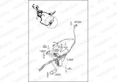 WIRING HARNESS, MAIN ABS, XG750A (FRONT LOWER)