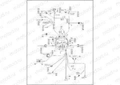 WIRING HARNESS, MAIN - CARBURETED (1 OF 2)