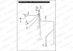 WIRING HARNESS, MAIN - FUEL INJECTED (CONTINUED)