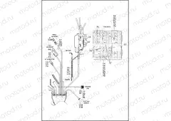 WIRING HARNESS, MAIN, NON-ABS (FAIRING MODELS) (3 OF 6)