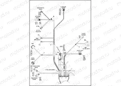 WIRING HARNESS, MAIN, NON-ABS (FAIRING MODELS) (5 OF 6)