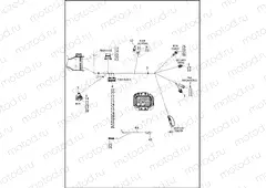WIRING HARNESS, MAIN, NON-ABS - FLHR (8 OF 8)