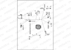 WIRING HARNESS, MAIN, NON-ABS - FLHR (8 OF 8)