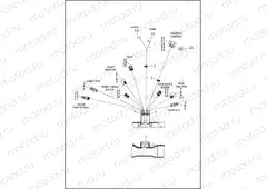 WIRING HARNESS, MAIN, NON-ABS - FLHT, FLHX (3 OF 8)