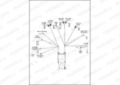 WIRING HARNESS, MAIN, NON-ABS (NON-FAIRING MODELS) (1 OF 5)